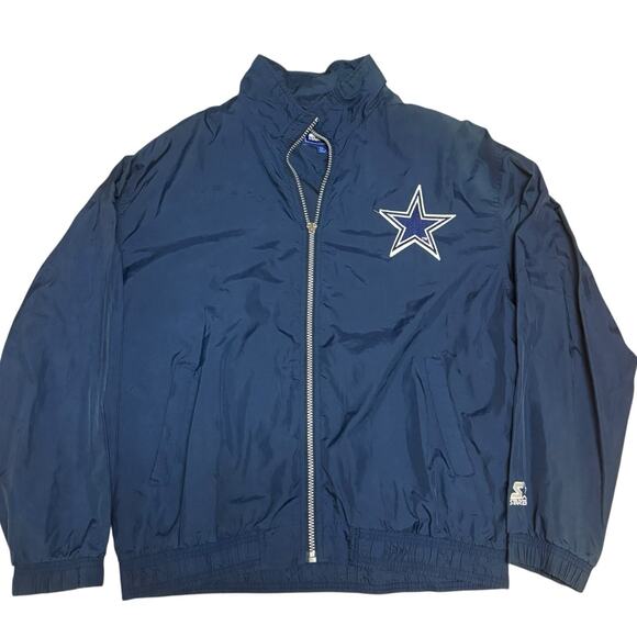 Vintage Dallas Cowboys Starter Windbreaker Jacket Mens Large Big Star Logo 90s** - Picture 1 of 8